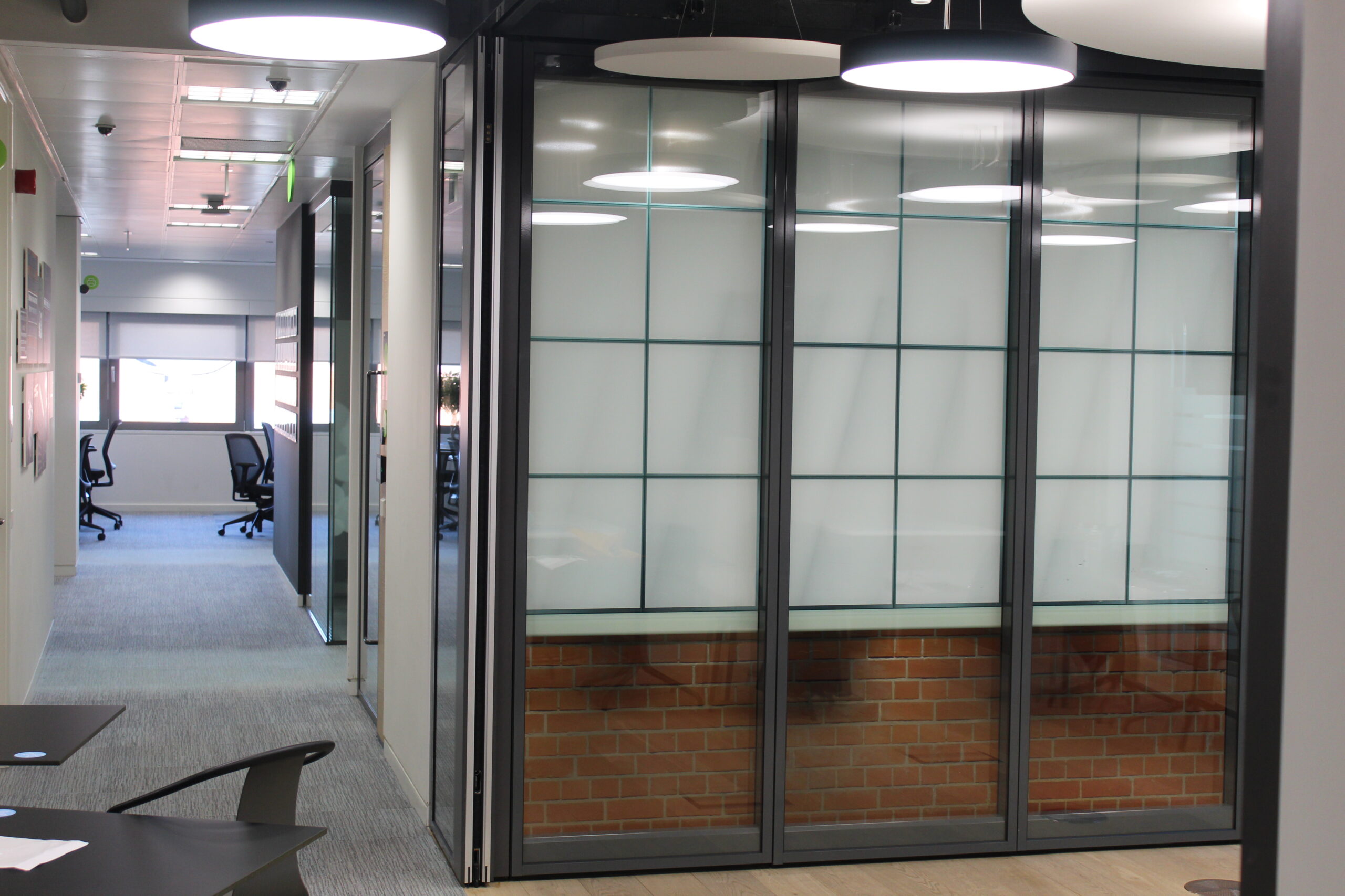 Glass operable wall